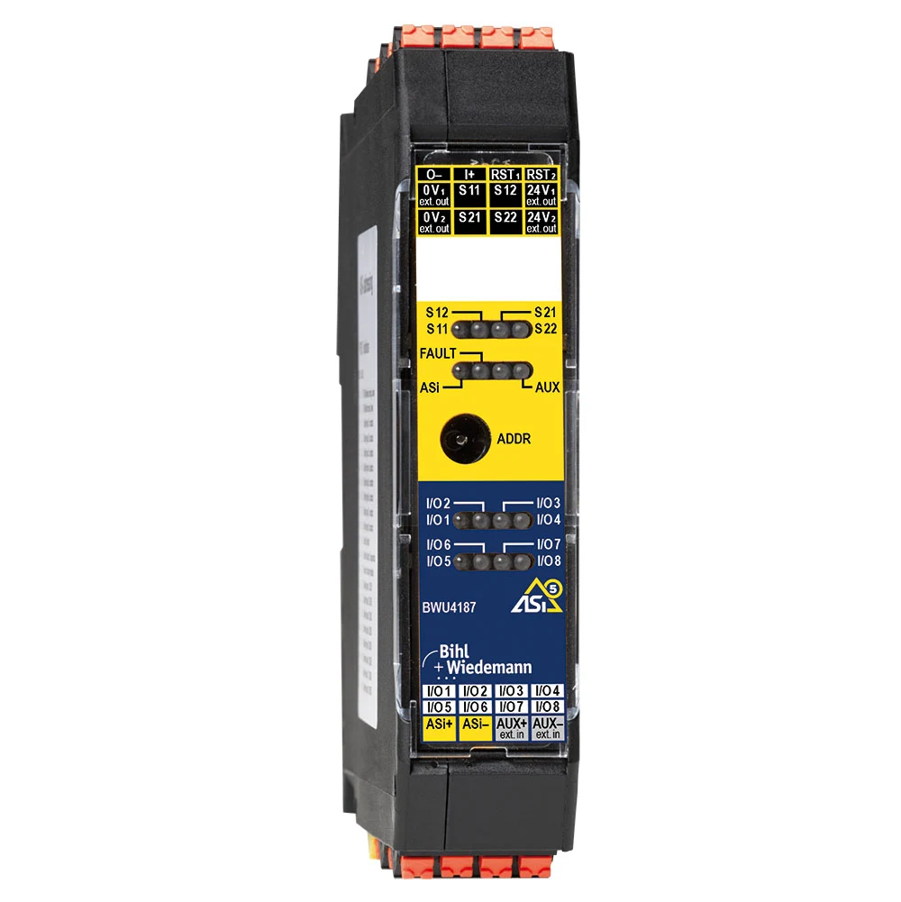 Bihl+Wiedemann BWU4187 IP20 ASi-5 Safety giriş modulu