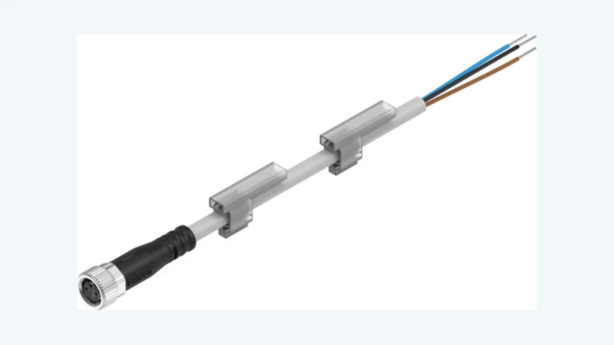 Festo NEBU konnektorlu və açıq uclu sensor kabelinin rəsmi məhsul görünüşü