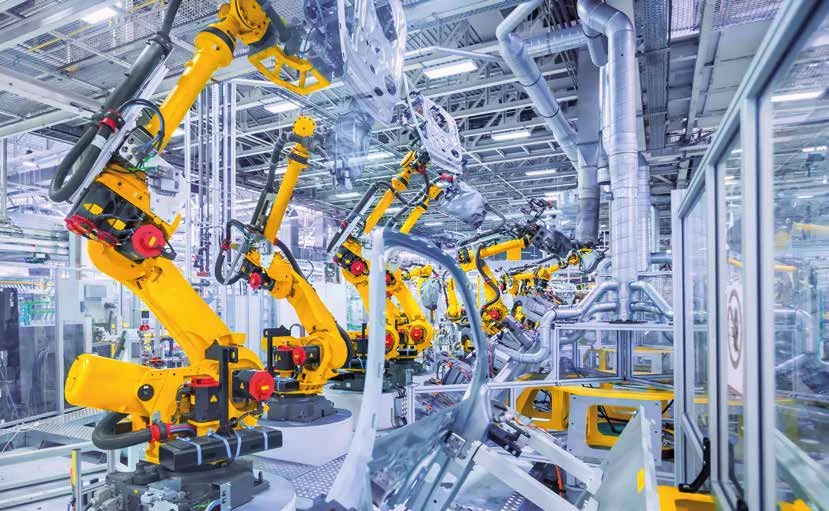 Nemus qoşulma kabellərinin istifadə oluna biləcəyi robotlaşdırılmış istehsal xətti