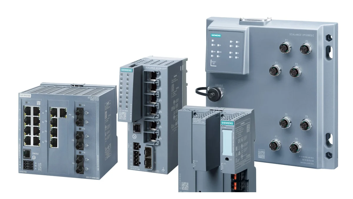 Siemens SCALANCE X-200 idarəolunan sənaye Ethernet kommutatorlarının rəsmi məhsul ailəsi təsviri