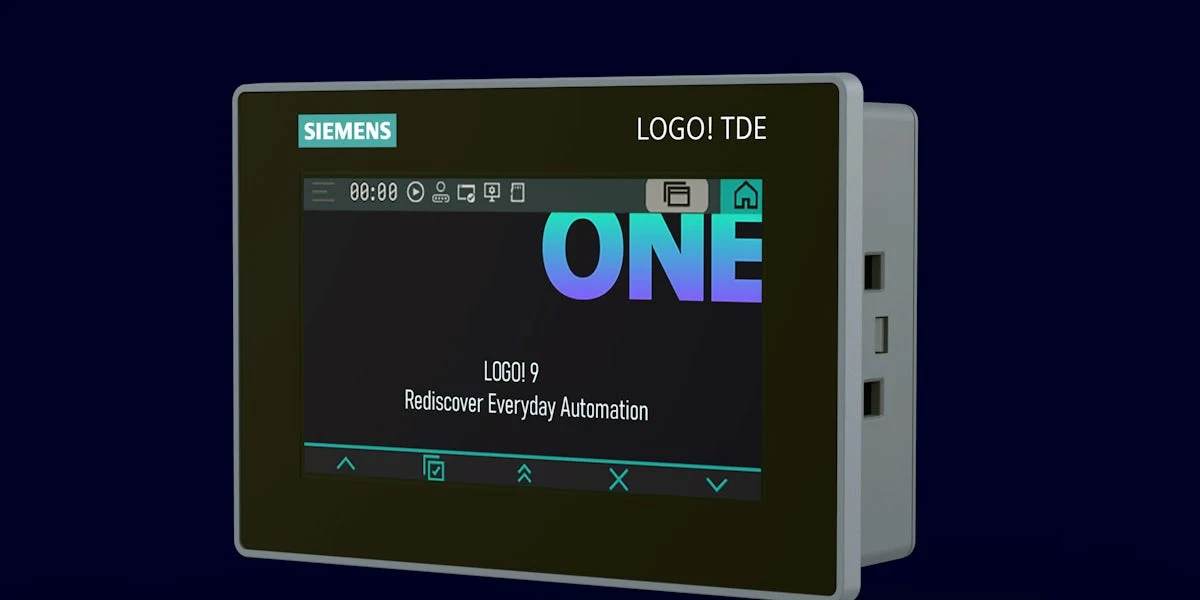 Siemens LOGO! 9 ilə uyğun LOGO! TDE sensorlu operator panelinin rəsmi görünüşü